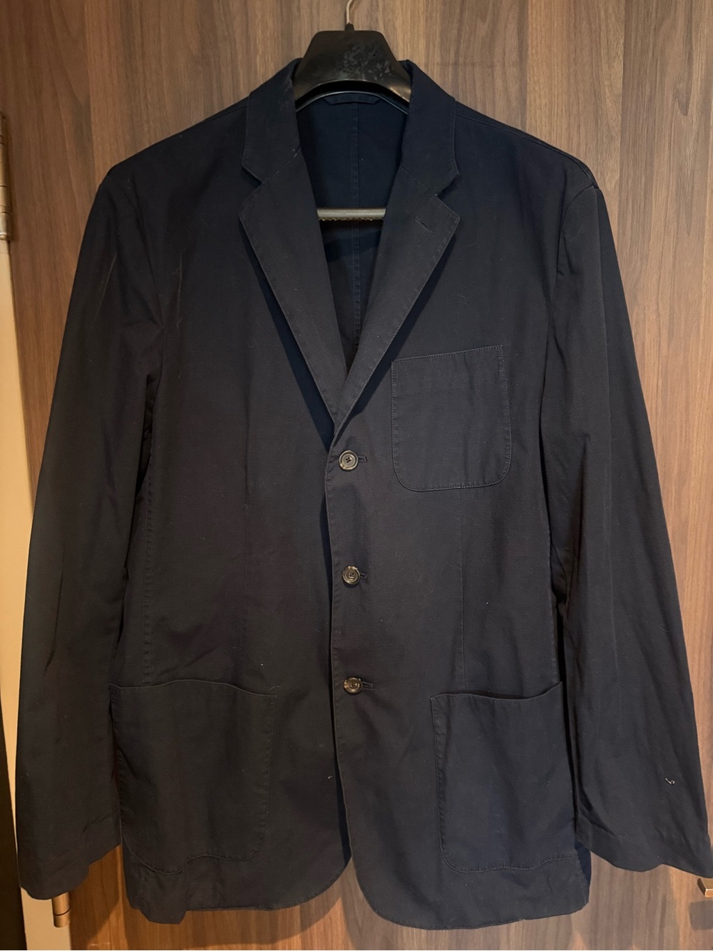 Vintage Polo Ralph Lauren Men's Dark Navy Unstructured Sports Jacket